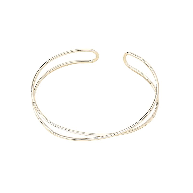 Dainty Arm Cuff Bracelet for Women Gold/Silver Adjustable Upper Arm Cuff Layered Bangle Bracelet Open Knot Bracelet Summer Beach Charm Fashion Jewelry - color: Silver Circle