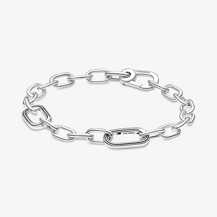 PANDORA ME Link Chain Bracelet - Bracelet for Women - Compatible with ME Charms - Features 2 Connectors - Gift for Her - Sterling Silver - With Gift Box