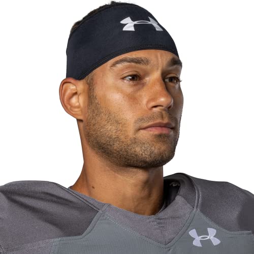 Under Armour Football Head Wrap, Moisture Wicking, Keeps Sweat Off Eyes - color: Black