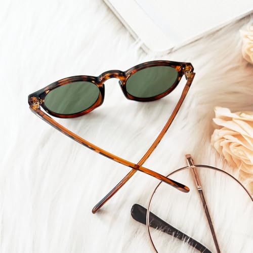 Ridering Kids Polarized Round Sunglasses,Cute Retro Sun Glasses for Toddler Girls Boys Party Beach Shades Age 3-9 - color: Black+tea Leopard