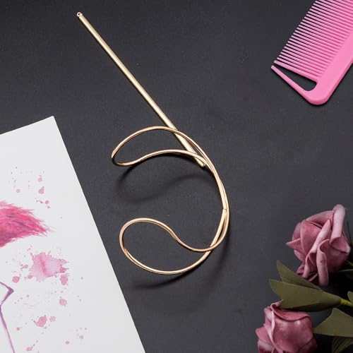 OIIKI X-Shaped Hair Stick, Bun Holder, Hair Cuff, Wedding Bun Cage, Vintage Hair Pins for Women (Gold, 1pcs)