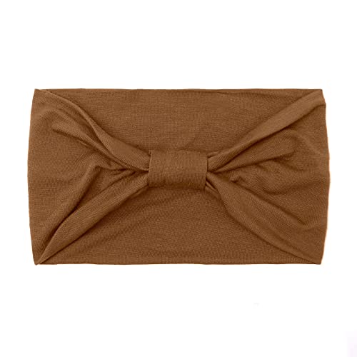 Huachi Wide Headbands for Women Black Stylish Head Wraps Boho Thick Hairbands Large African Sport Yoga Turban Headband Hair Accessories (Pack of 4) - color: Headbands 1