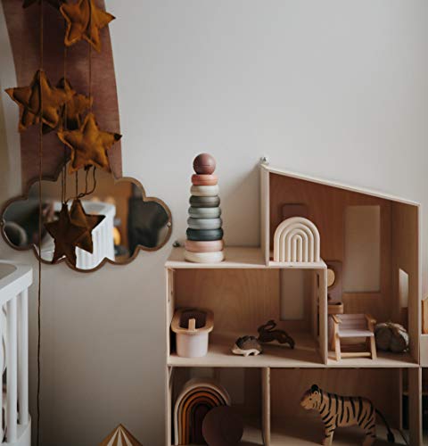 mushie Stacking Rings Toy | Made in Denmark (Original) - color: Original