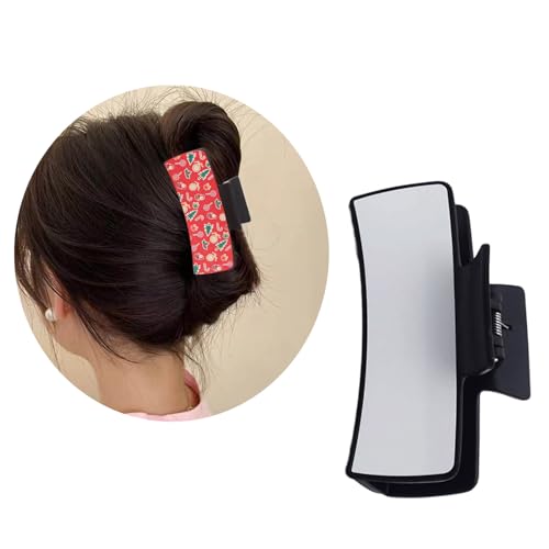 Stylish Hair Clip Fashionable Sublimation Aluminum Plate Hair Clip for Women Heat Transfer Technology Hairpin - color: PK