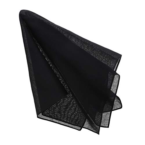 Motique Accessories Solid Color Bandana - Set of 4 - color: Black White
