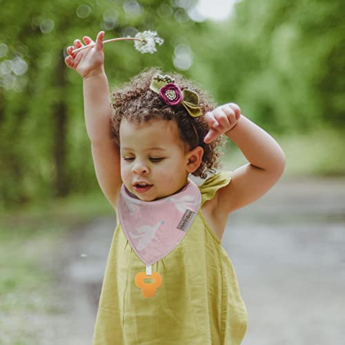 Baby Bandana Drool Bibs 6-Pack and Teething Toys 6-Pack Made with 100% Organic Cotton, Absorbent and Soft Unisex - color: Bandana Bibs Multicolor - Unisex