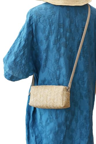 Small Crossbody Bag for Women - color: Strawyellow