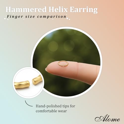 14k Gold Filled Cartilage Earrings Hoop 20 Gauge 7mm 8mm Helix Earring Rings Handmade Piercing Jewelry Tiny Earring For Women Men