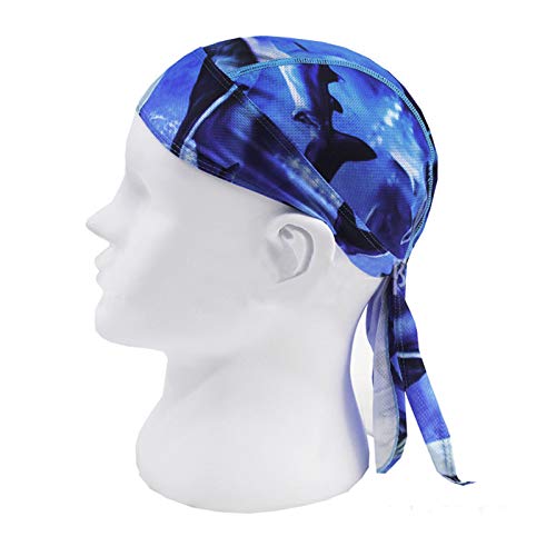 PURFUN Men Women Breathable Cycling Bandana Headscarf Adjustable Sweat Wicking Quick Dry Mesh Head Scarf Wrap Liner Skull Cap - color: Tj-mc-10