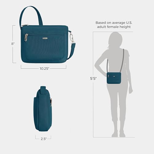 Travelon Anti-Theft Classic Small East/West Crossbody - color: Teal