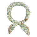 Large Cotton Bandanas for Women, 27 x 27 inch Hair Neck Scarf, Headband Square Scarf - color: Green Yellow in White