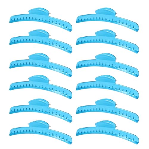Finger Wave Clips, 12 PCS Metal Hair Clips, Aluminum Tip Top Wave Clips, Vintage Hairstyle Inspirations for the Classic Woman, Butterfly Blue