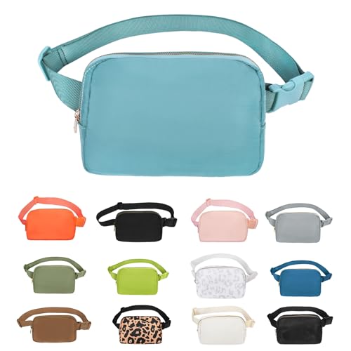 VOROLO Fanny Pack For Women And Men Crossbody Bag Belt Bag with Adjustable Strap Graduation Gifts Light Blue - color: Light Blue, style: 1 Pack Fanny Pack
