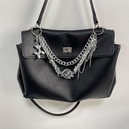 QTMY Cute Puppy Whatch Multilayer Chain Bag Charms for Handbag Purse Backpack Accessories for Bogg Bag,636