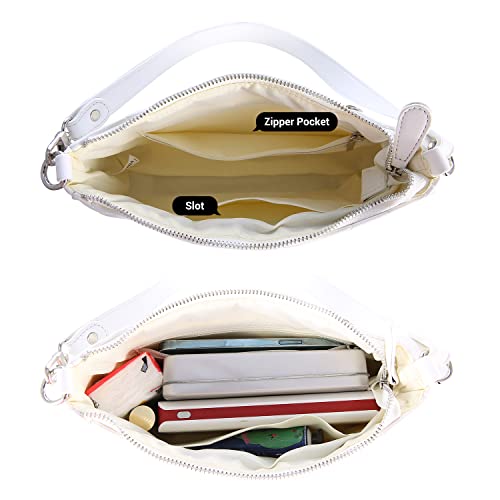 Loiral Small Purse for Women, Retro Classic Tote HandBag Shoulder Bags Clutch Purse - color: 2 White X
