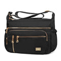 NPBAG Crossbody Bag for Women, Shoulder Purse Handbag Messenger Bag, Trendy Pocketbooks, Waterproof and Multi-Pockets - color: Black