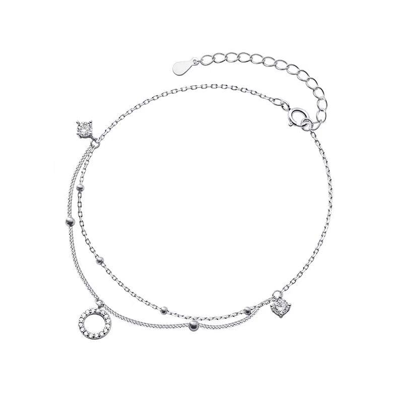 Gold Anklet Bracelets for Women Waterproof, Gold Plated Charm Dainty Layer Anklets Trendy, Simple Chain Anklets Set Gifts for Women, Jewelry Gifts for Her Mom Wife Girlfriend