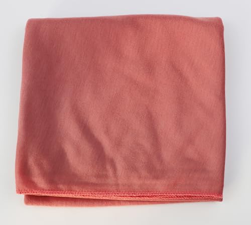 vabovin Head Wraps for Black Women Stretch Jersey Knit Turban Headwrap Solid Color Headscarf Headband Shawl - color: 34- Brown Red
