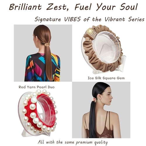 Hair Assorted Accessories Women & Girls - 31pc Fancy Ponytail Holders, Pretty Hair Ties, Decorative Scrunchies, Assorted Gift Box Set