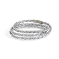 Long tiantian Boho Bracelets for Women Western Jewelry for Women Leather Wrap Bracelets Stackable Bangle Western Outfit for Women - color: mens bracelet(silver)