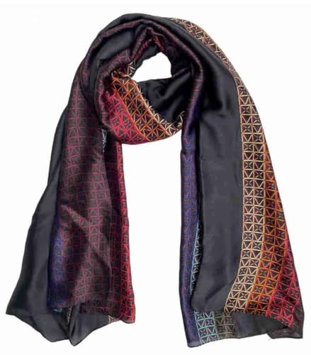 Acotavie Scarfs for Women Dressy Fashion Scarves Long Floral Pattern Scarf Lightweight Sunscreen Shawls - color: C032