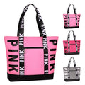 Boomistry Travel Tote Bag for Women, Large Waterproof Beach Bag for Daily | Large - color: Pink