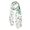 Long Silk Like Scarf Lightweight Satin Scarves Large Sunscreen Shawl Wrap for Women - color: 011.lotus Light Green