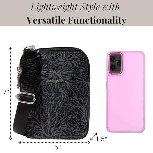 Baggallini Women's Modern Take Two Rfid Crossbody - color: Midnight Blossom Print