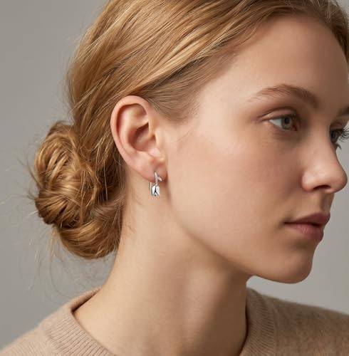 Reffeer Solid 925 Sterling Silver Flower Crawler Cuff Earrings Wraps for Women Teens Tulip Flower Wrap Earrings - color: A-Silver