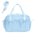 ECOHUB Small Gym Bag for Women, Mini Gym Duffle Bag with Wet Compartment, Bowknot Sports Bag, Cute Gym Tote Bag Dance Yoga Workout Travel Bags Light Blue - color: Light Blue