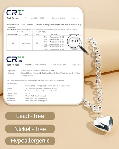 TEN MIRO 16k Gold Plated Chunky Gold Plated Necklace for Women Non Tarnish, 36'' /92cm Long Chunky Heart Necklace layered Puffy Heart Necklaces Long Thick Pendant Bold Statement Necklaces for Women Trendy - style: Chunky silver plated heart necklace