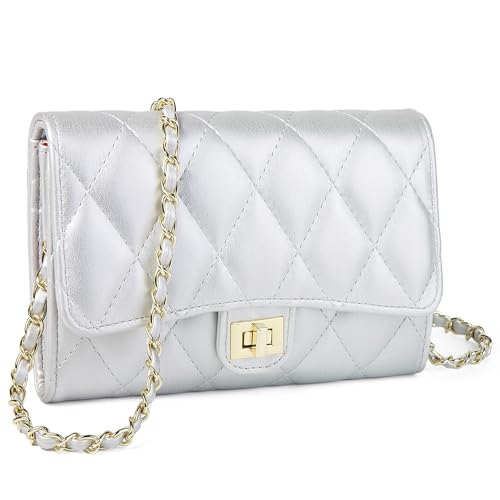 Small Cross Body Purses Sling Crossbody Bags for Women, Shoulder Bag Tote Purse Cross Body Bag Phone Bags - color: C Silver