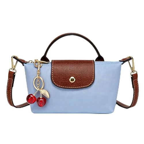 Dreubea Womens Chic Mini Bag Convertible Crossbody & Top-Handle Handbag for Everyday Elegance - color: Light Blue