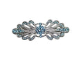 Faship Aqua Small Mini Floral Hair Barrette Clip - color: Aqua