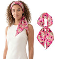 RIIQIICHY Hair Scarf for Women Like Silk Scarves Headband Neck Scarfs Twilly Purse Accessories - color: C003