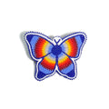 Beaded Hair Clips Native American Style Handmade Collection (Butterfly (Blue Multi)) - color: Butterfly (Blue Multi)