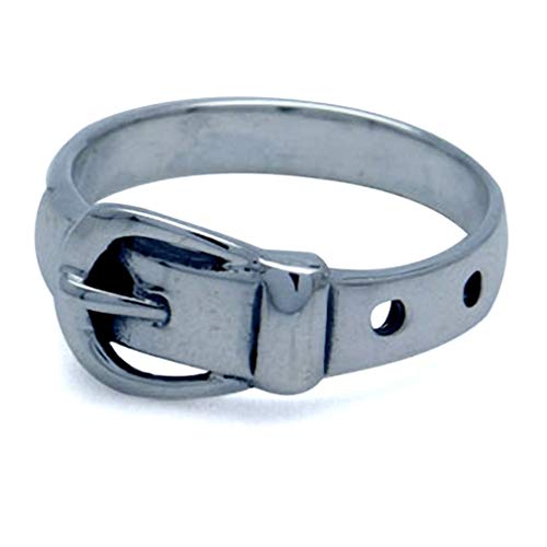 Silvershake Antique Finish 925 Sterling Silver Belt Buckle Band Ring