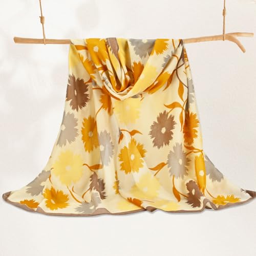 WZX Boho Scarf for Women, 70"x35" Large Lightweight Shawl Wrap for Travel, Sun Protection, Office & All-Season Wear - color: 009