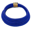 COLORFUL BLING Handwoven African Tribal Multilayer Chunky Statement Necklace Egypt Bib Collar Choker Costume Party Jewelry Accessories for Women - color: royalblue