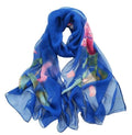 Xyueanlo Fashion Scarves for Women Lightweight Elegant Scarf Sunscreen Wraps Shawls - color: Rose Blue