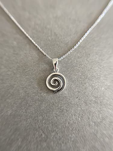 Sterling Silver Swirl Pendant Necklace