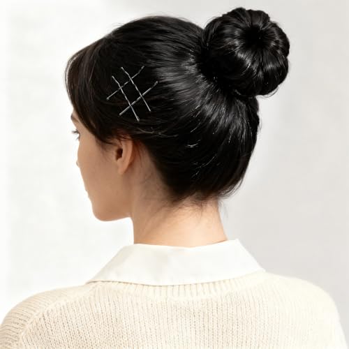 YGDZ 400 Counts Bobby Pins Hair Pins Set for Women, Black 2inch Bobby Pins for Buns, 2.36inch Black U Shaped Hair Pins for Styling, Hair Accessories for Women, Wedding - color: Black