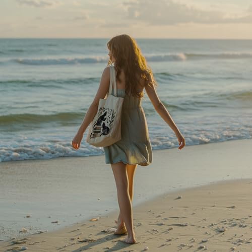 Aesthetic Tote Bag for Women | Medium Size with Inner Pocket | Stylish & Practical - color: Indigo