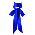 Long Thin Skinny Scarf Satin Neckerchief Ribbon Tie Waist Belt for Women - color: Royal Blue