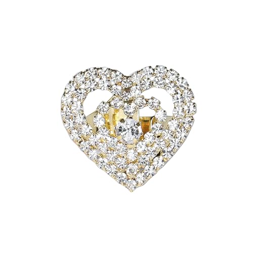 Sparkling Rhinestone Ring Bohemia Thick Large Oval Geometric Ring Square Princess Rings Fashion Heart Zircon Crystal Ring Prom Wedding Party Ball Rings for Women - color: Heart-shaped