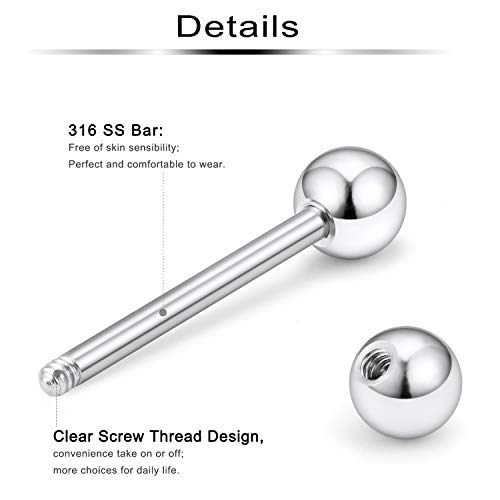 16Pcs Nipple Piercing Jewelry 14G Surgical Steel Nipple Rings Hoop Rings Retainer Piercing Jewelry for Women Men 14MM (9/16 Inch) - color: A:8 pairs/silvertone
