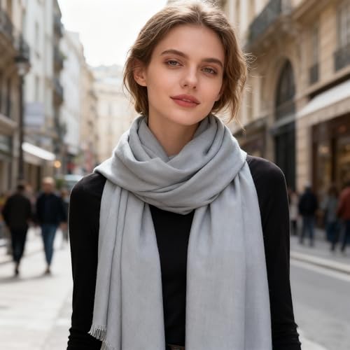 K-Elewon Large Square Scarf 51" Cotton and Linen Hand feel Scarf Fashion Scarves Hair Wrapping Scarfs Neck Scarves for Women - color: H2312