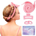 Upgraded 60" Extra Long Soft Heatless Hair Curlers to Sleep In, No Heat Hair Rollers (Pink) - color: Pink