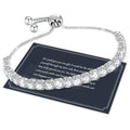 J.Fée Silver Bracelet, S925 Tennis Bracelet with Sparkling 5A Cubic Zirconia Silver Bracelets for Women Adjustable Bracelet for Women Bracelets Womens Bracelet Women Gifts for Women Mom - color: 5MM Silver