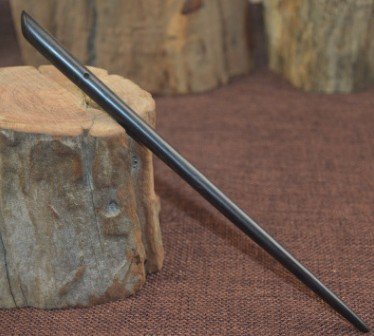 Zz-bs-zg 2 Count Hair Sticks Natural Ebony (Black Sandalwood) Handmade Carved Hair Clip Shawl Hair Pins Pack of 2 Pcs